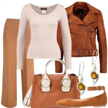 Outfit Panna e cognac