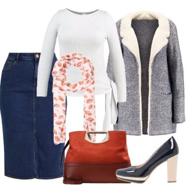 Outfit La gonna a tubino in jeans