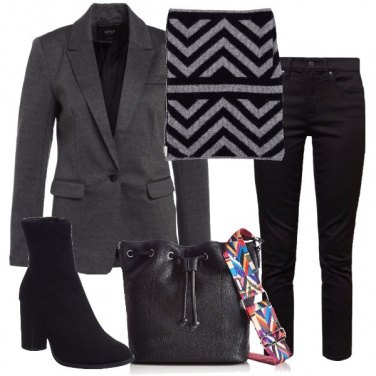 Outfit Top geometrico