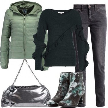 Outfit Argento tutto il giorno