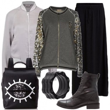 Outfit Paillettes anche se urban