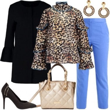Outfit Animalier chic