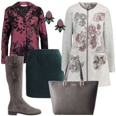 Outfit Il cappotto con stampa floreale