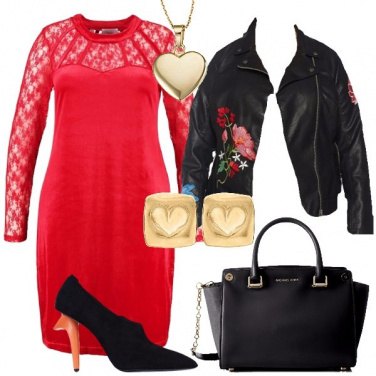 Outfit Cuori e fiori