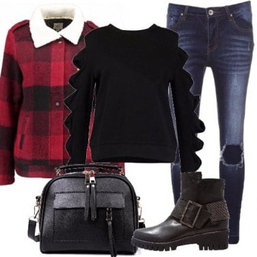 Outfit Giacca tartan