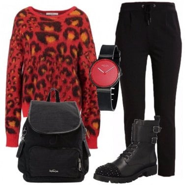 Outfit Maglione animalier