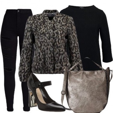 Outfit Cappottino leopardato