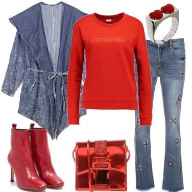 Outfit Stivali rossi