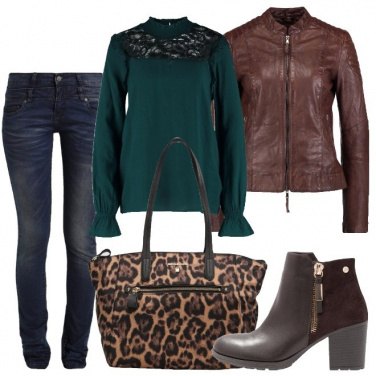 Outfit La shopping bag animalier
