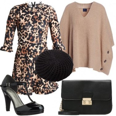 Outfit Animalier e cachemire