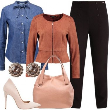 Outfit Con la camicia di jeans