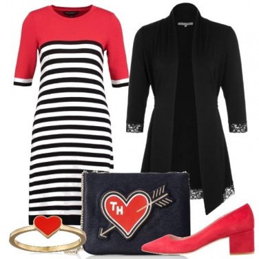 Outfit Cuori rossi