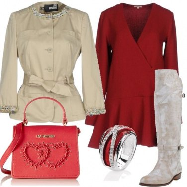 Outfit Cuore rosso