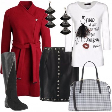 Outfit Cappotto rosso