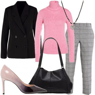 Outfit Il pullover rosa