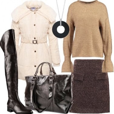 Outfit Pullover e stivali cuissard