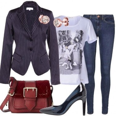 Outfit La mini bag bordeaux