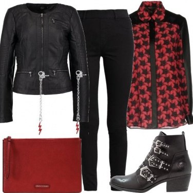 Outfit Il rosso e il nero