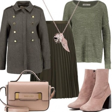 Outfit Gonna a pieghe
