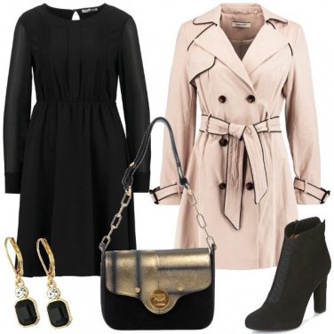 Outfit Vestitino e trench