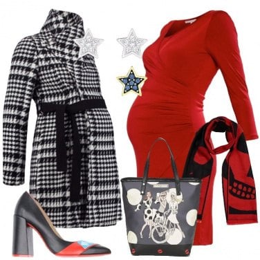 Outfit Il cappotto pied de poule