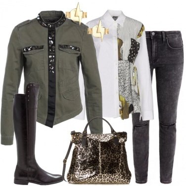 Outfit La giacca oliva