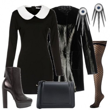 Outfit L\'abito con il colletto