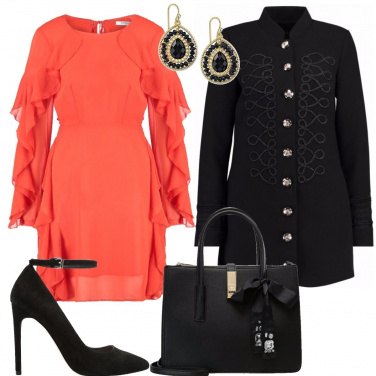 Outfit L\'abito color zucca