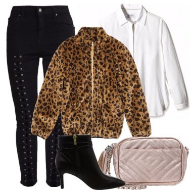 Outfit Giacca leopardata