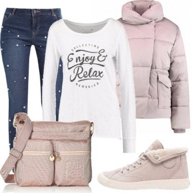Outfit Un rosa delicato