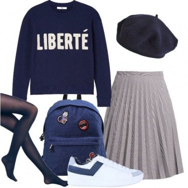 Outfit Stile collegiale