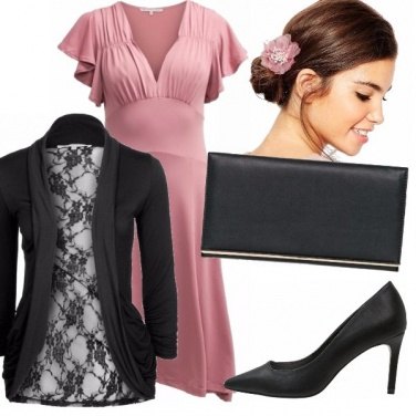 Outfit Semplice in rosa