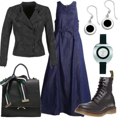 Outfit Abito lungo jeans