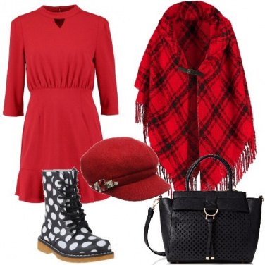 Outfit Anfibi a pois