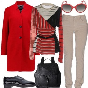 Outfit Cappotto rosso