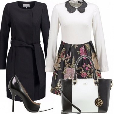 Outfit Bon ton floral e b/w !
