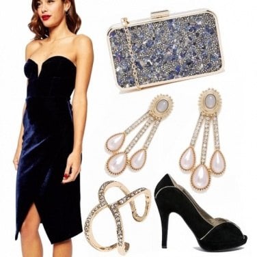 Outfit She wore blue velvet