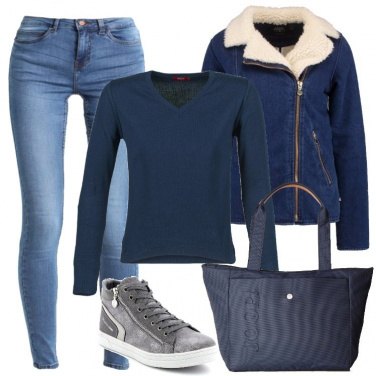 Outfit Indosso solo il blu