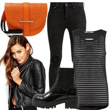 Outfit Un tocco colour per il nero