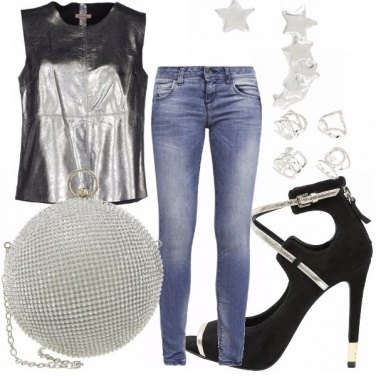 Outfit Pelle laminata