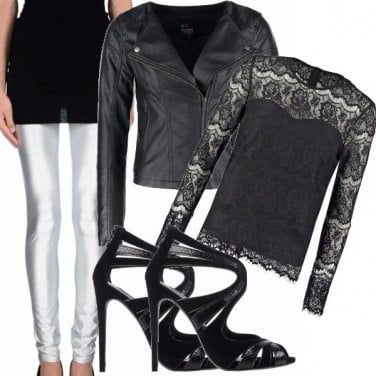Outfit Leggings in discoteca