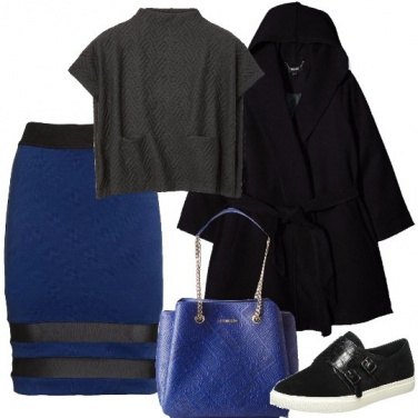Outfit Blu e nero