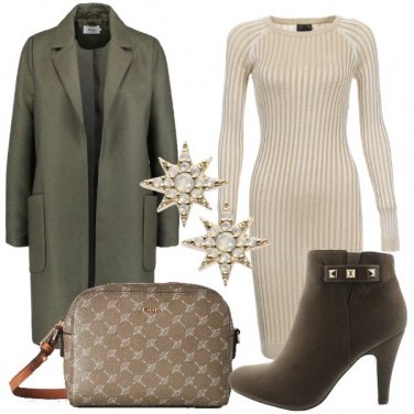 Outfit Sfumature in verde e oro