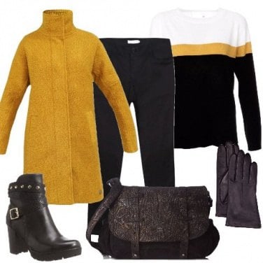 Outfit In giallo e nero