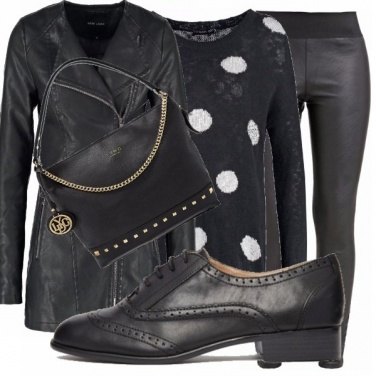 Outfit Leggings di pelle versione sportiva