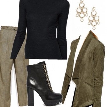 Outfit Sfumature di verde autunnale
