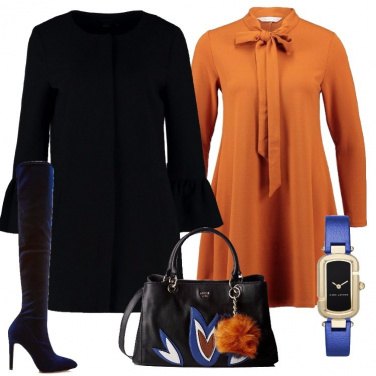 Outfit Cuissard in velluto blu