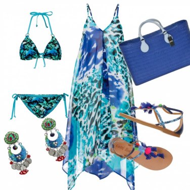 Farfetch Donna Sport & Swimwear Abbigliamento da mare Verde Sarong a fiori 