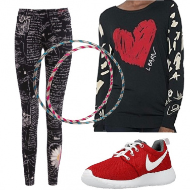 Outfit Hula hop leggings modellanti