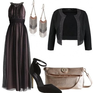 Outfit Serata elegante con i pois